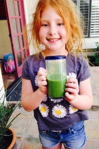 redhead rocks green juice!